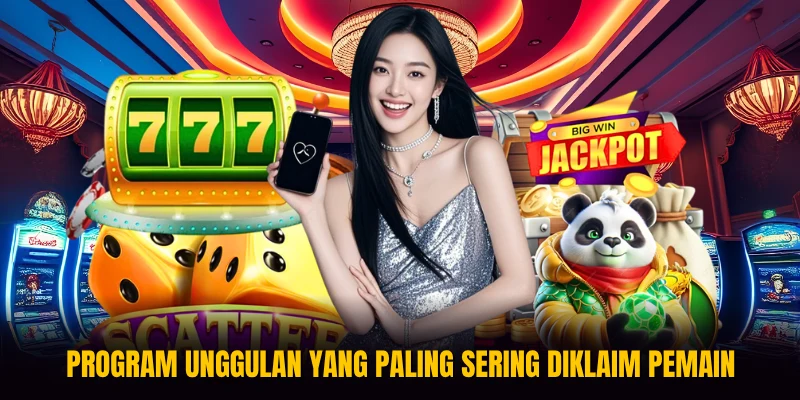 Program unggulan yang paling sering diklaim pemain